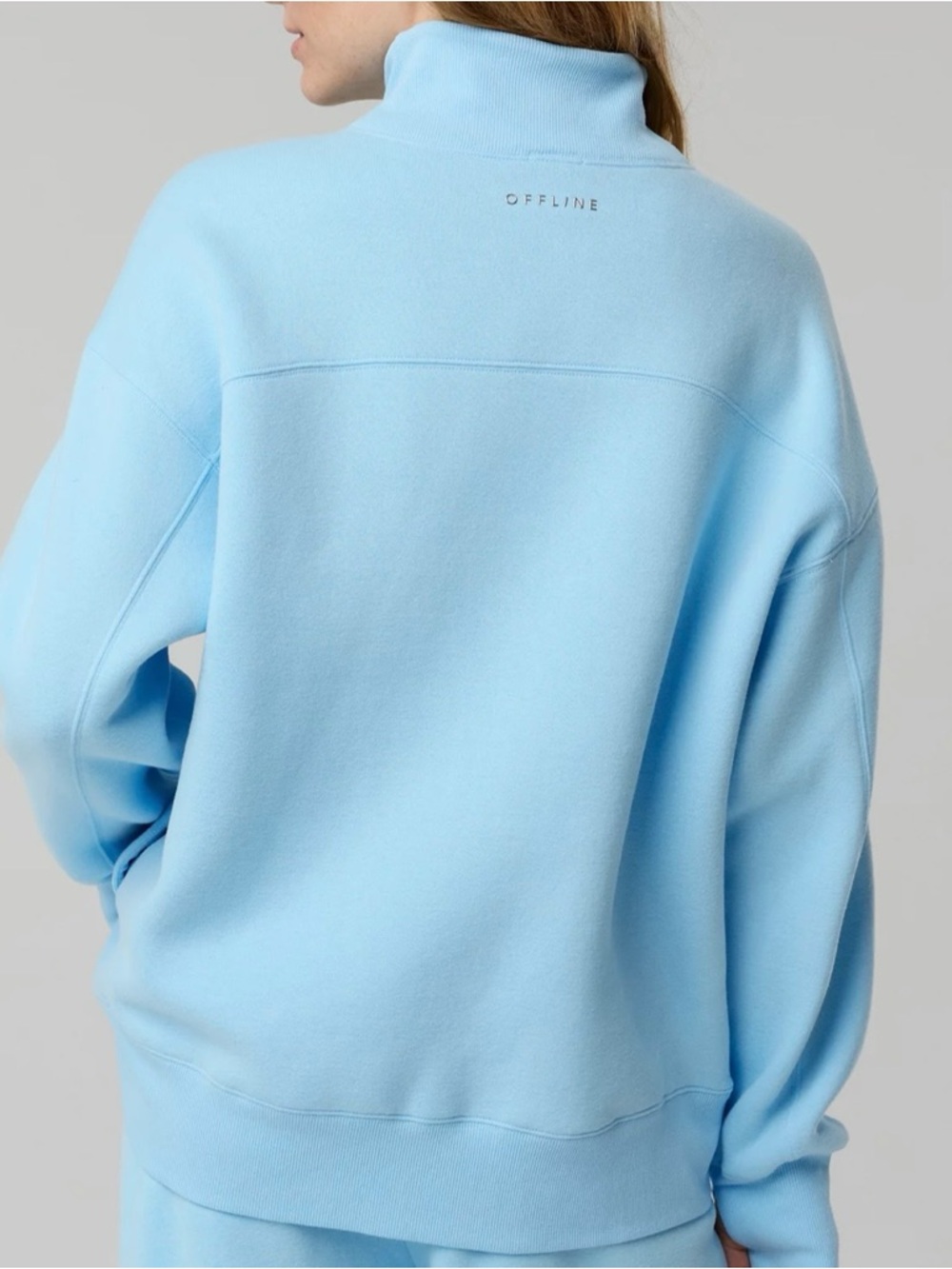 NWT OFFLINE By Aerie Cloud Fleece Oversized Mockneck Sweatshirt - Picture 2 of 2